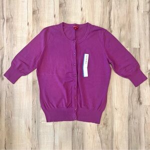 Merona Purple Women's Cardigan Sweater - New! - Size Large